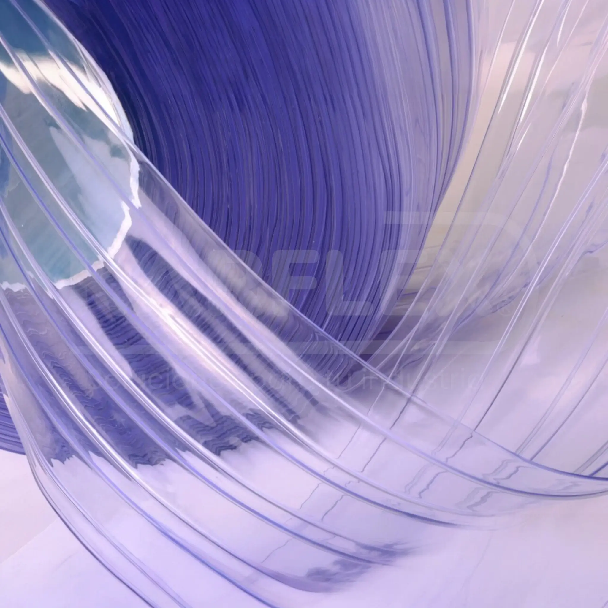 cortina industrial pvc ribeteada