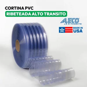 cortina pvc ribeteada