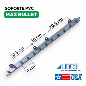soporte pvc max bullet para cortina