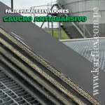 faja caucho antiabrasivo para elevadores